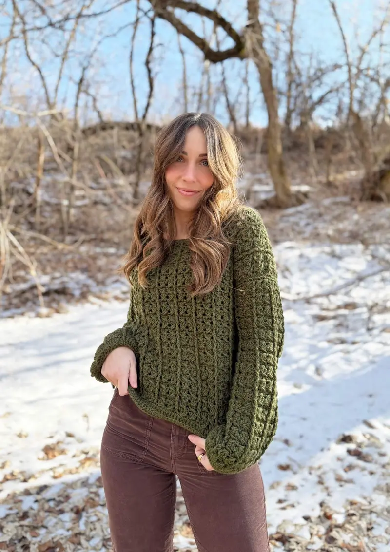 Crochet Kit - Pine Grove Pullover 2