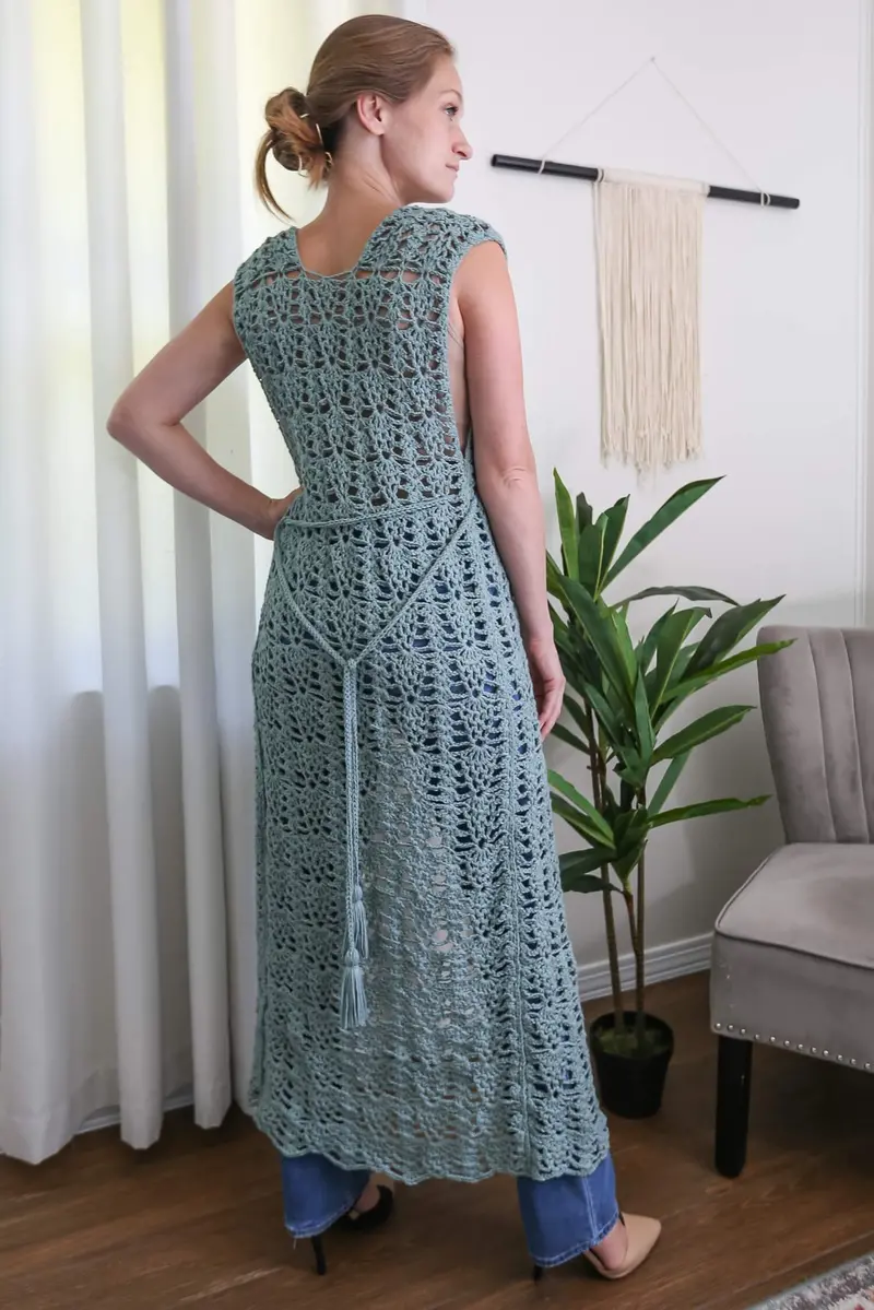 Crochet Kit - Pineapple Duster Vest 2