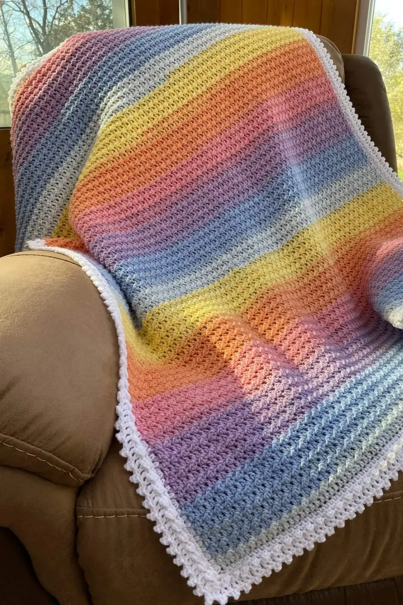 Crochet Kit - Playful Colors Baby Blanket 1