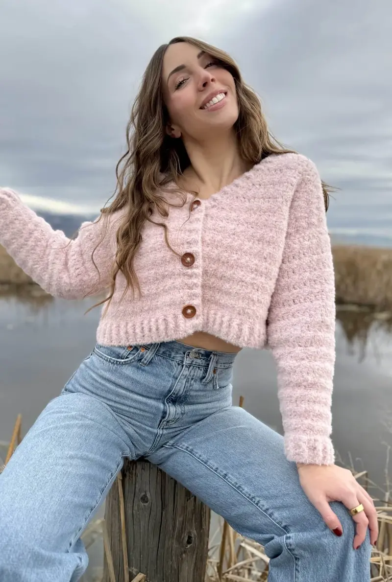 Crochet Kit - Posy Petal Cardigan 2
