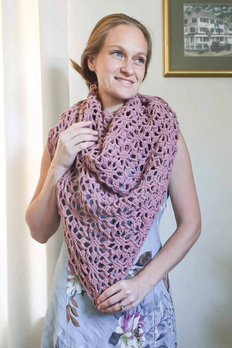 Crochet Kit - Primrose Fields Wrap 1