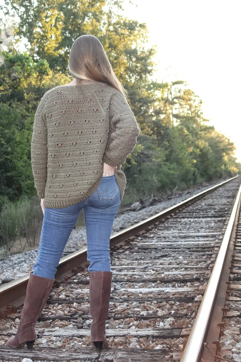 Crochet Kit - Puff Stitch Cardigan 2