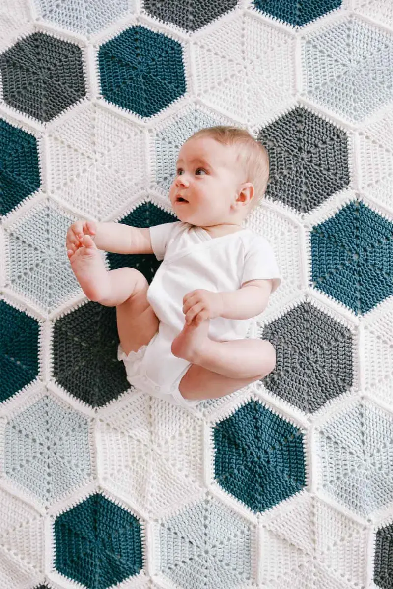 Crochet Kit - Quinn Hexie Blanket 1