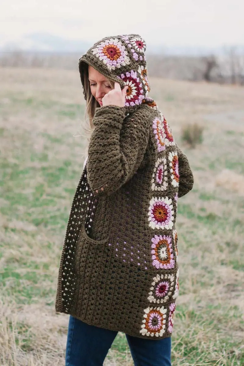 Crochet Kit - Revival Granny Square Cardigan 1