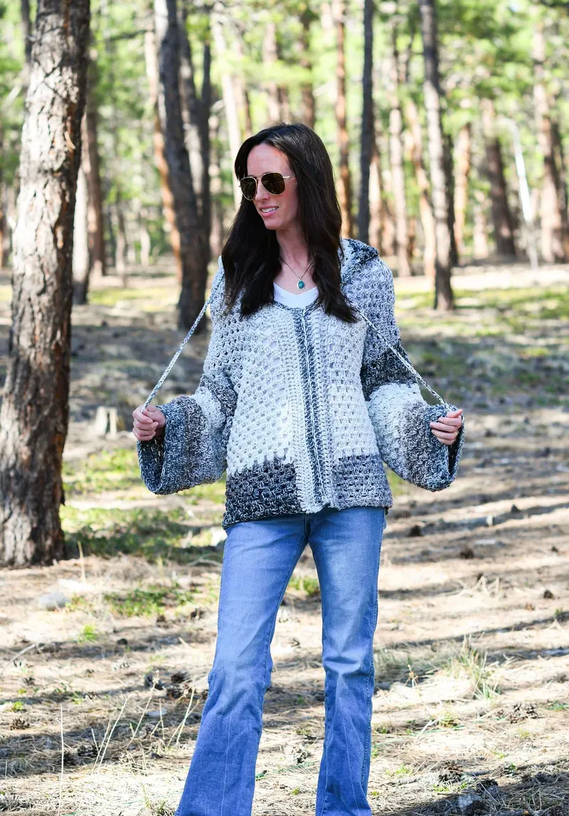 Crochet Kit - Riptide Granny Hoodie 2