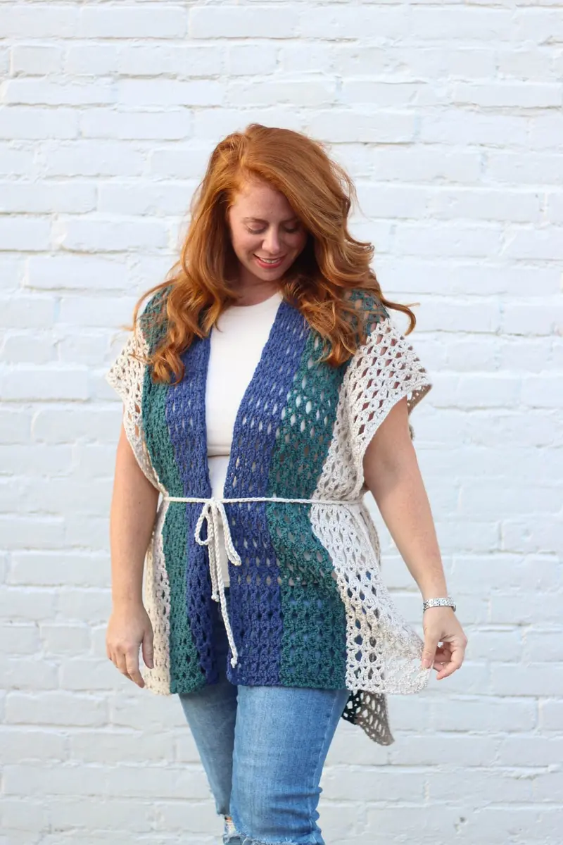 Crochet Kit - Riptide Ruana 1