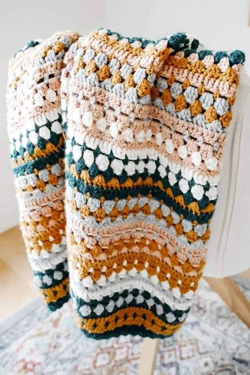 Crochet Kit - Riverbed Blanket 1