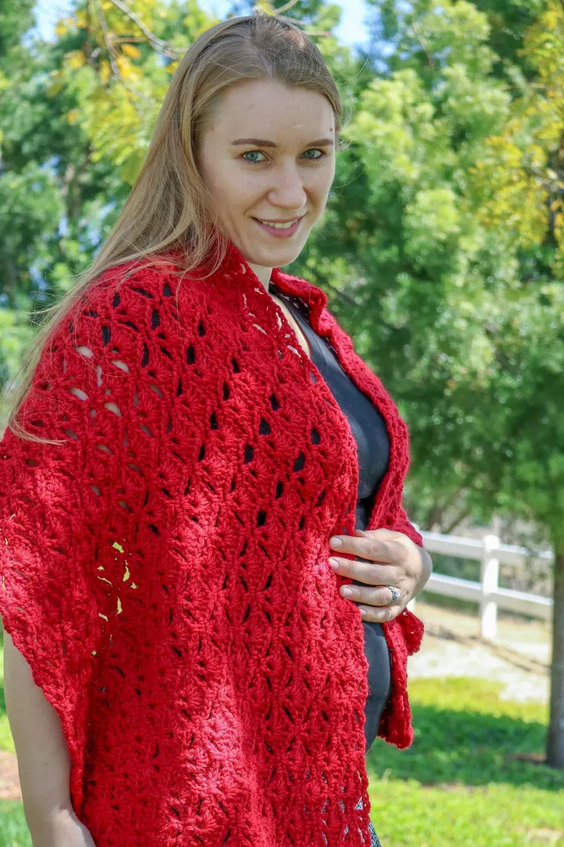 Crochet Kit - Romantic Crochet Wrap 1