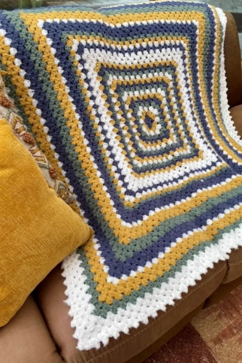 Crochet Kit - Round & Round Granny Throw 1