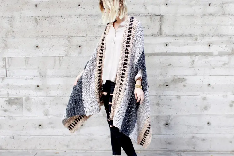 Crochet Kit - Saddlebrook Cape Scarf 1