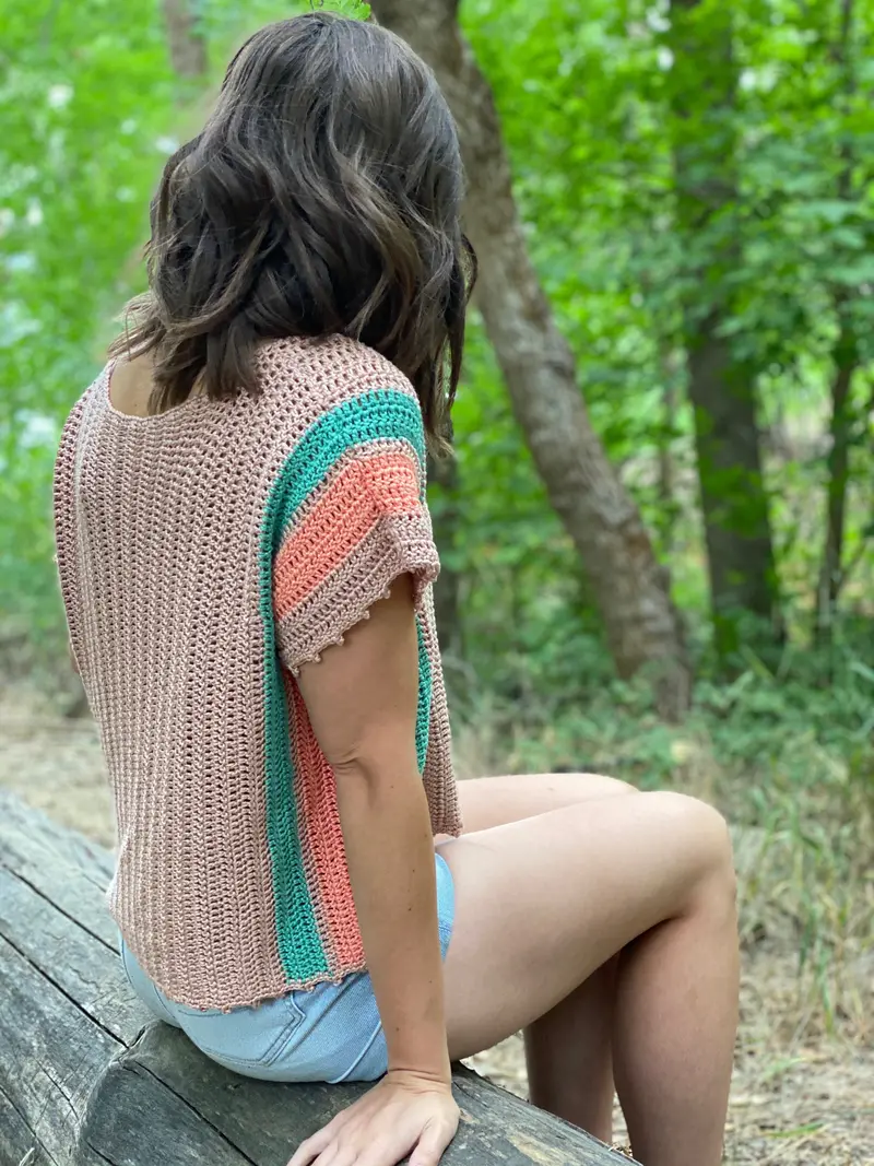 Crochet Kit - Saltwater Taffy Tee 2