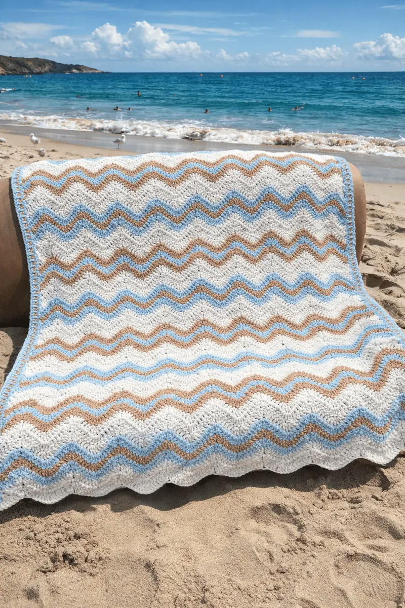 Crochet Kit - Sea And Sand Blanket 1
