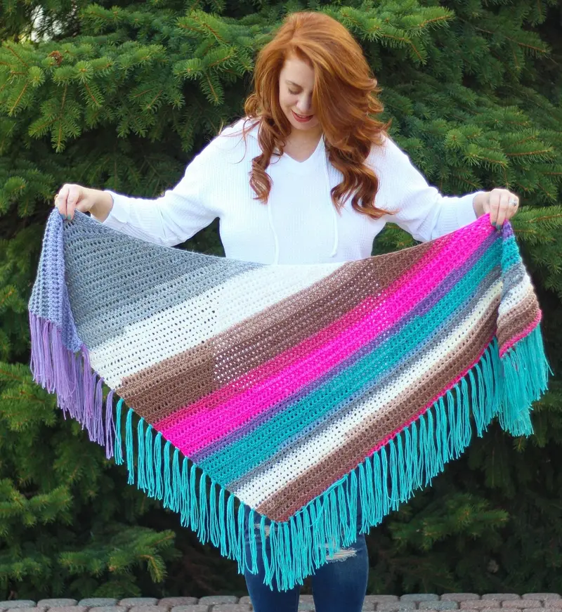 Crochet Kit - Sea Breeze Shawl 2