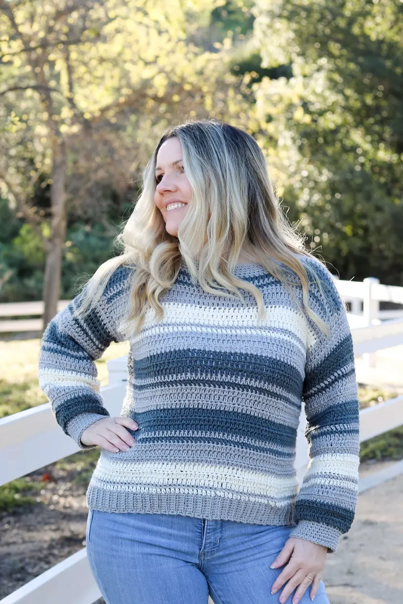 Crochet Kit - Seastripe Sweater 1