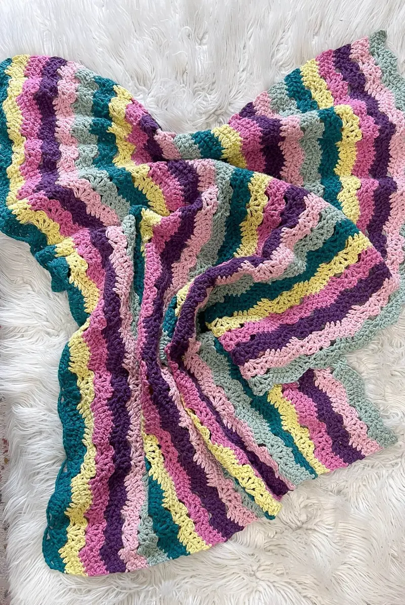 Crochet Kit - Semi Ripple Baby Blanket 1