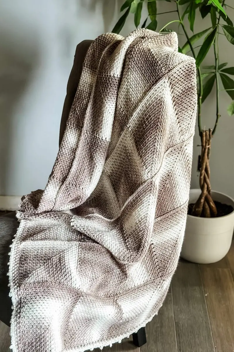Crochet Kit - Shadow Block Blanket 1