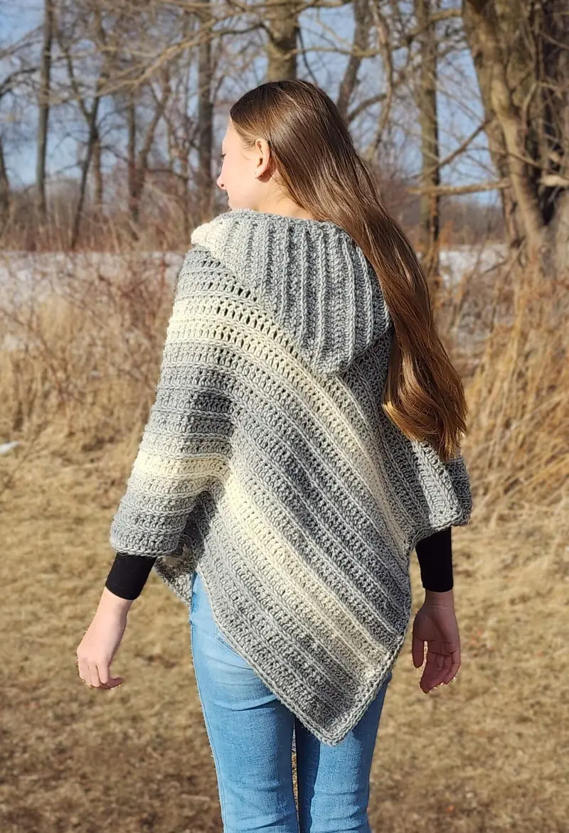Crochet Kit - Shadow Line Poncho 2