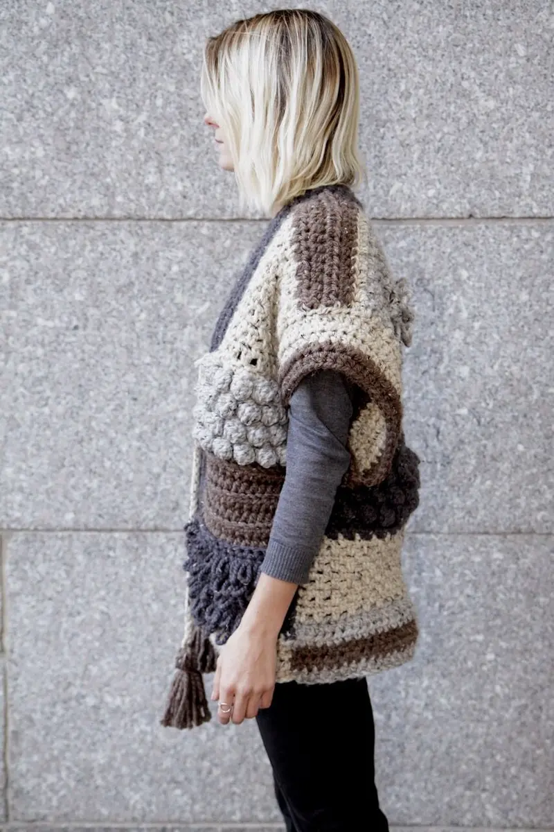 Crochet Kit - Sherpa Poncho 1