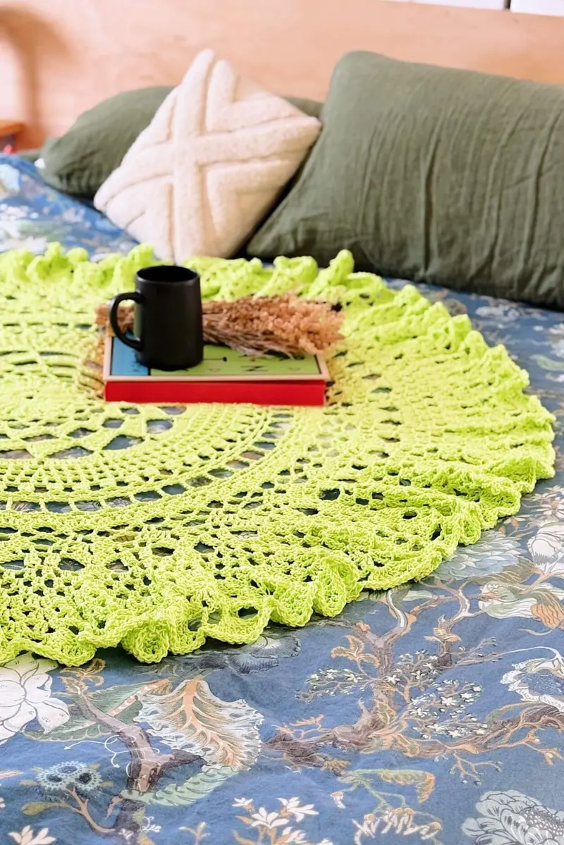 Crochet Kit - Slice Of Lime Mandala 1
