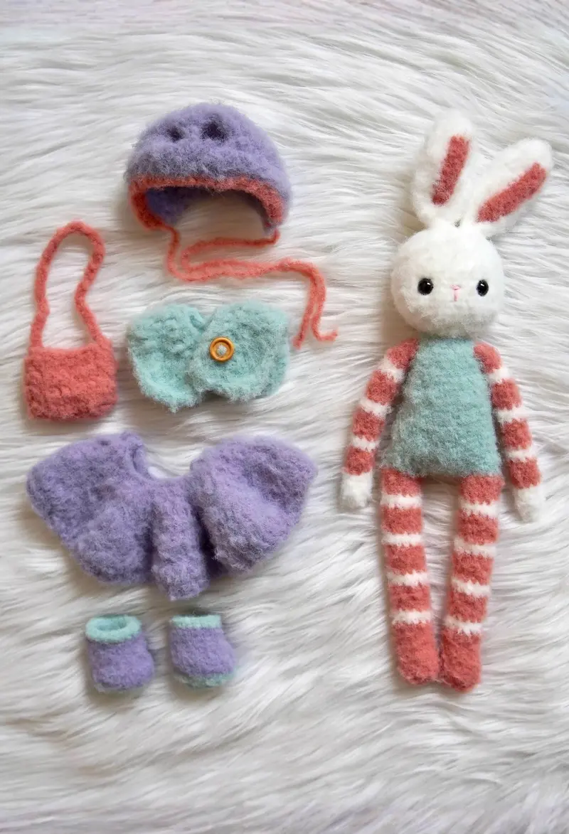 Crochet Kit - Snowdrop Fluffykins 2
