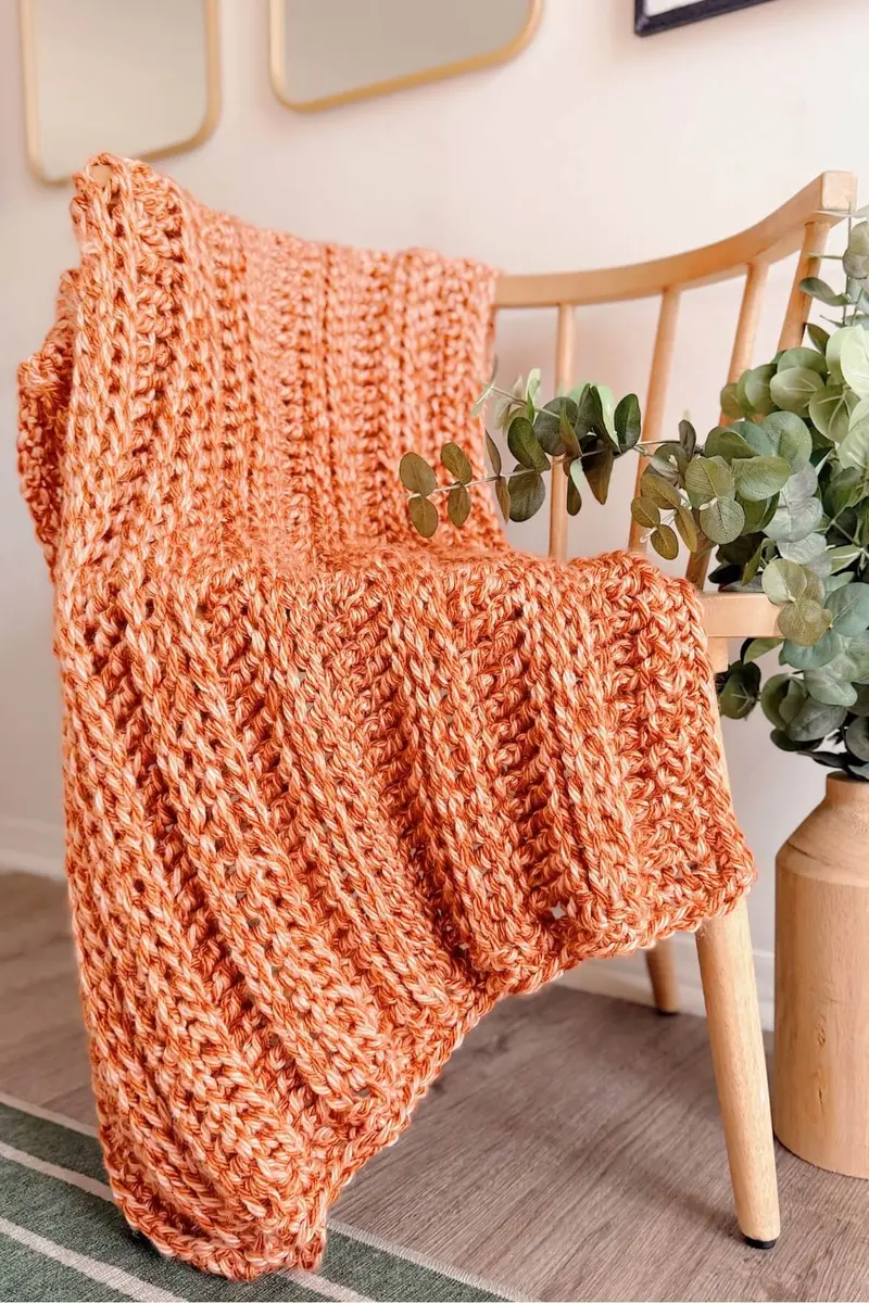 Crochet Kit - Spiced Sunset Throw 1