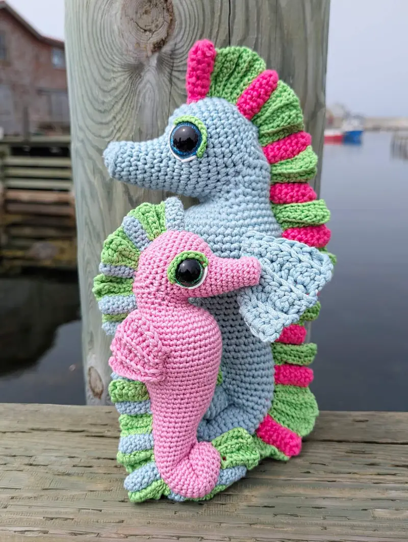 Crochet Kit - Splash & Sprinkle The Seahorses 1