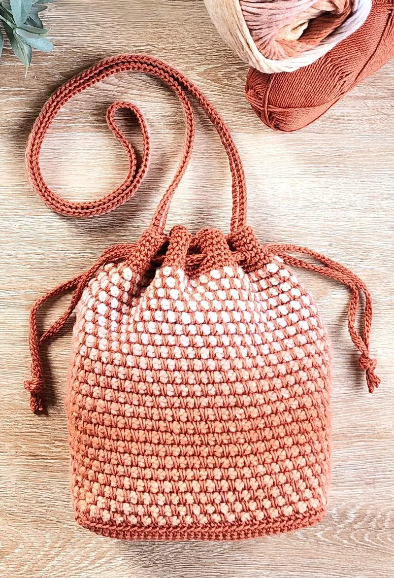 Crochet Kit - Spring Escape Drawstring Bag 1