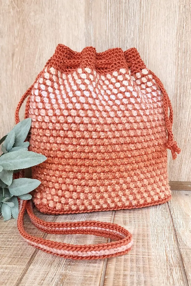 Crochet Kit - Spring Escape Drawstring Bag 2