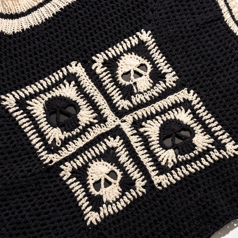 Crochet Kit - Square Skull Sweater Vest 2