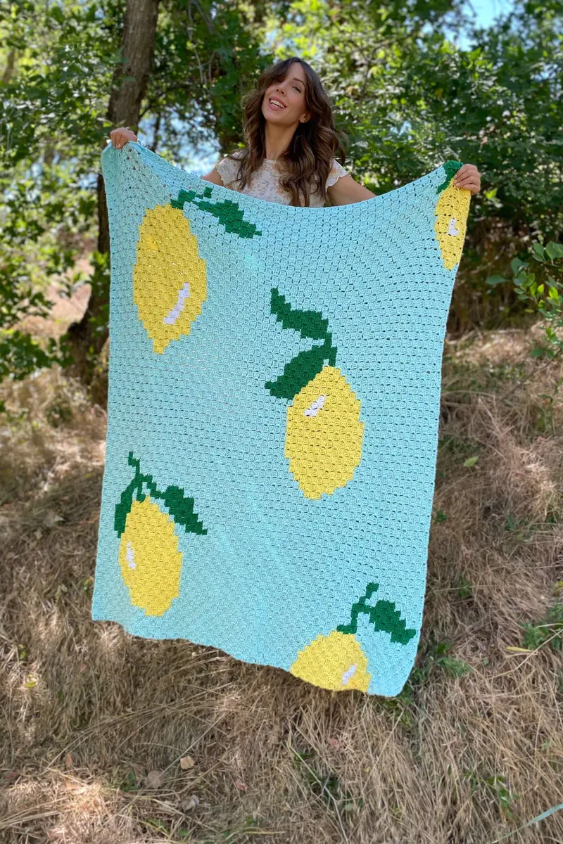 Crochet Kit - Squeeze The Day Throw 1