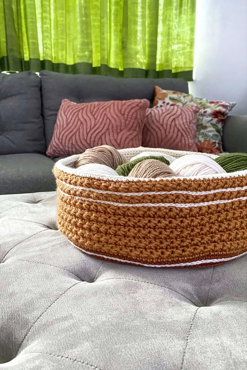 Crochet Kit - Star Stitch Basket 1