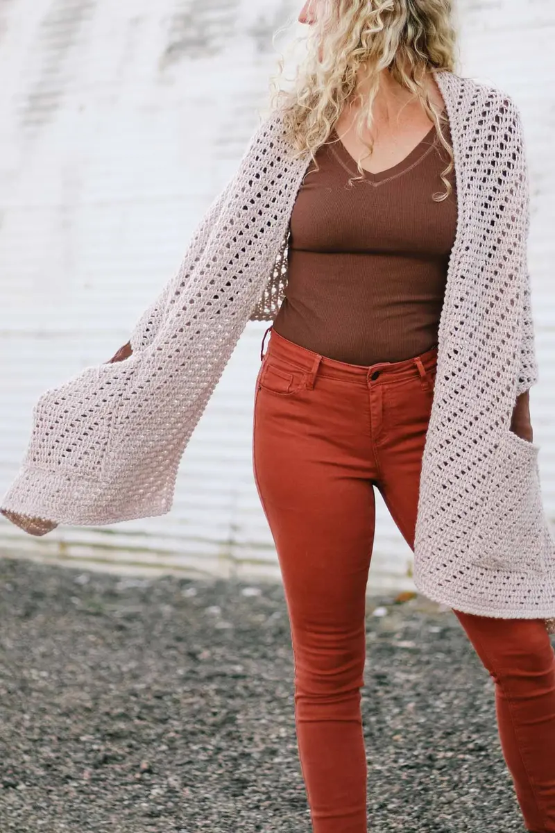 Crochet Kit - Stay At Home Pocket Shawl 1