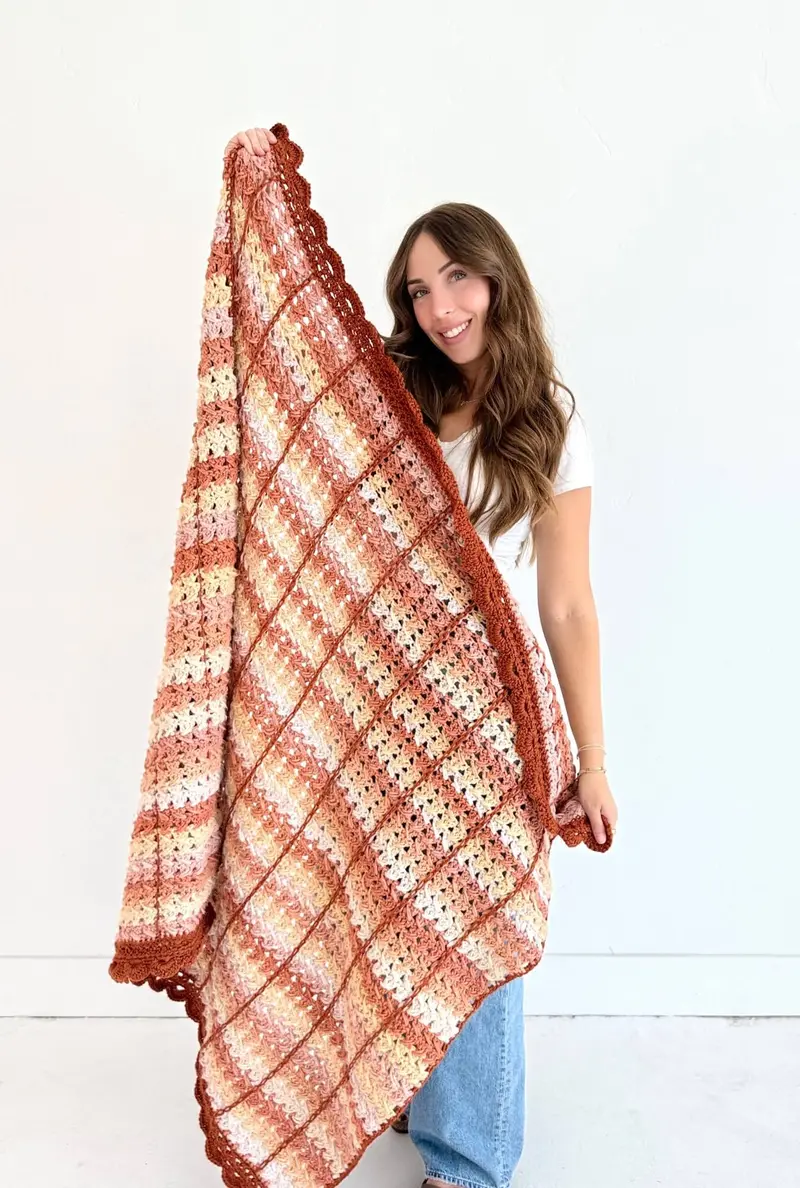 Crochet Kit - Strata Sunrise Throw 1