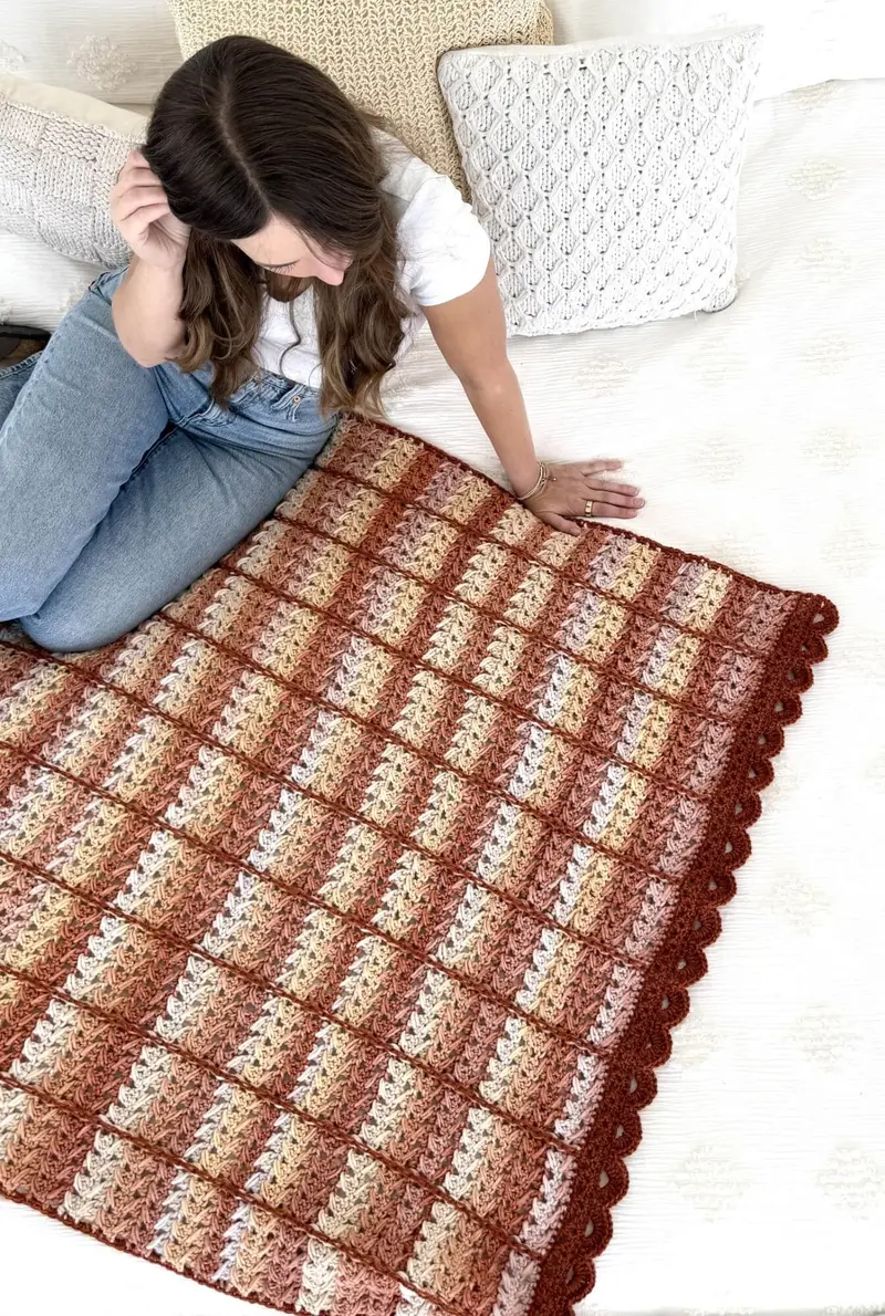 Crochet Kit - Strata Sunrise Throw 2