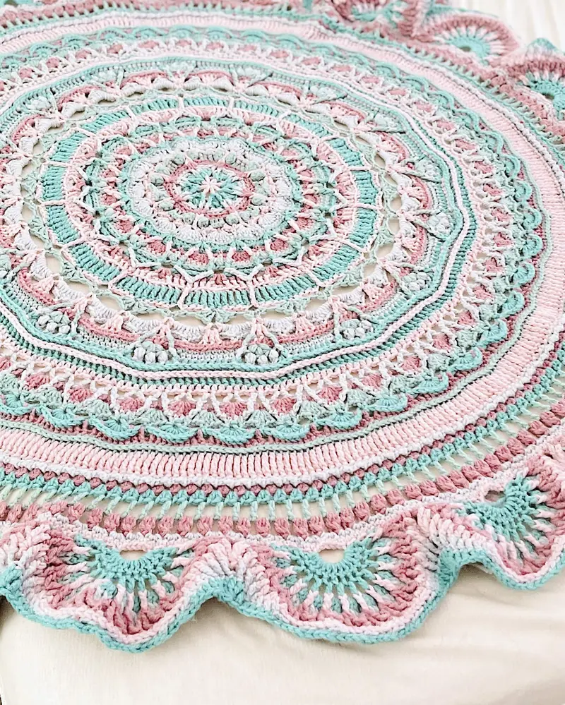 Crochet Kit - Summer Blossom Throw 2