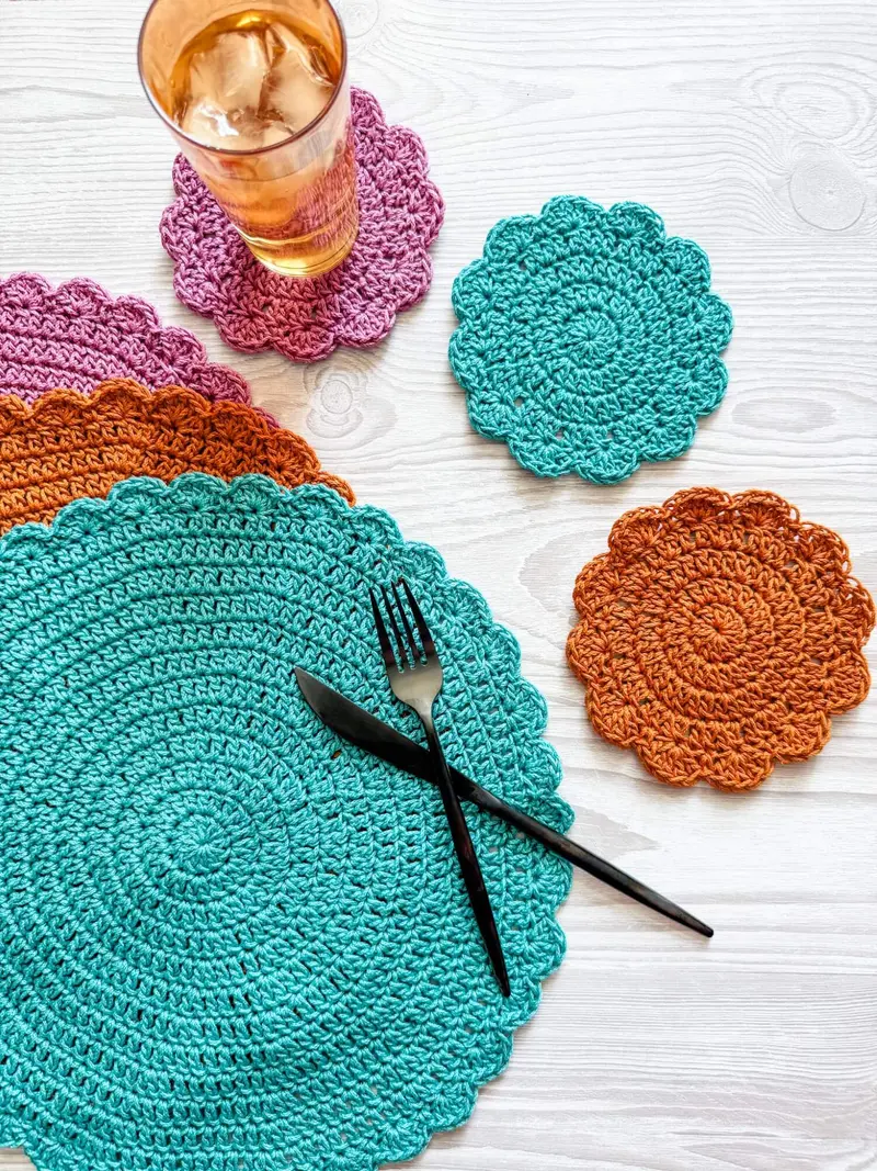 Crochet Kit - Sunrise Table Set 1