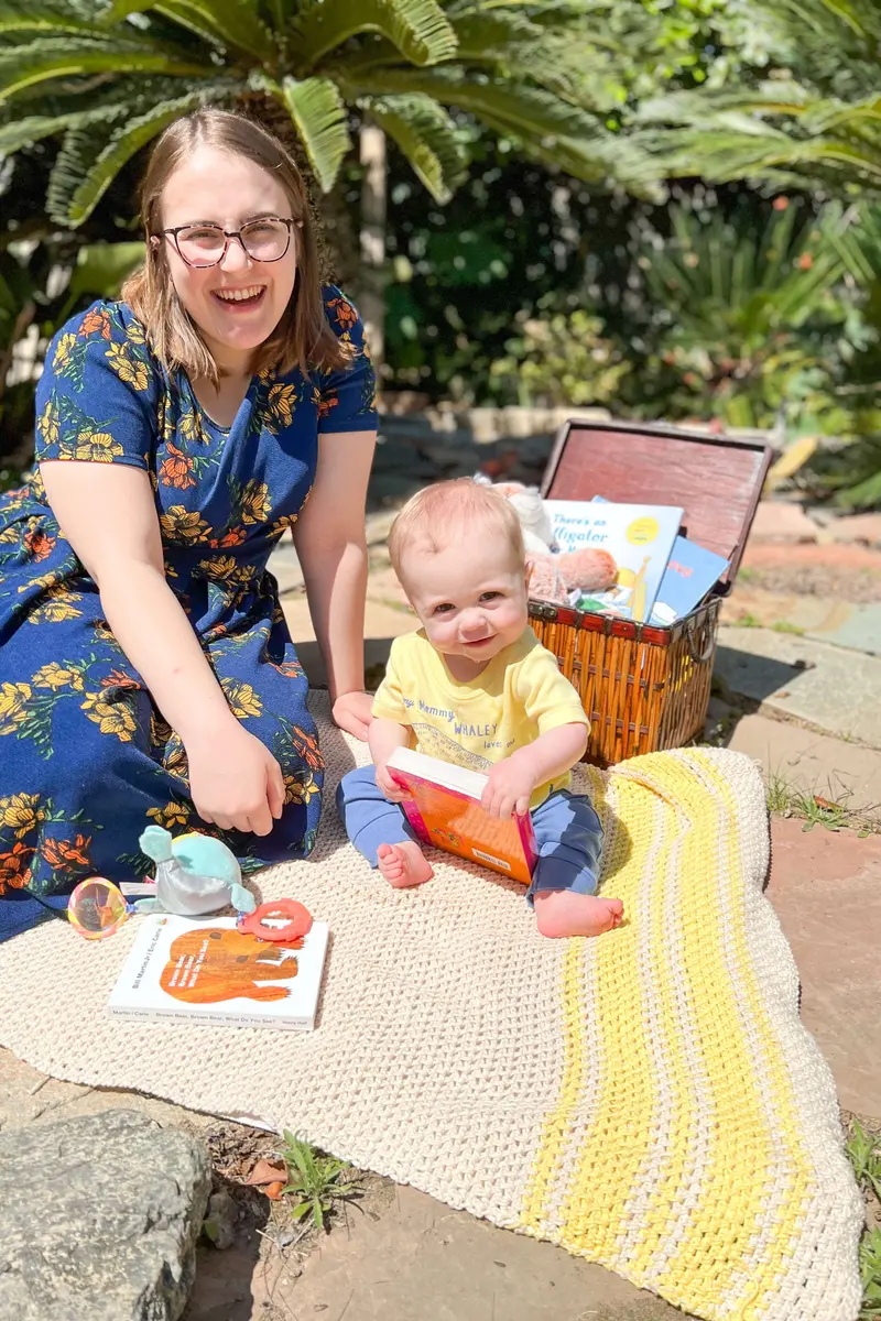 Crochet Kit - Sunshine Picnic Blanket + Bag 1