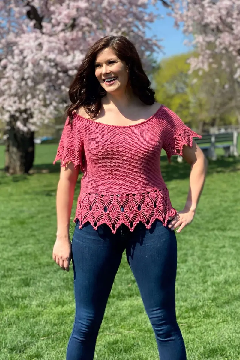 Crochet Kit - Tea Rose Top 1