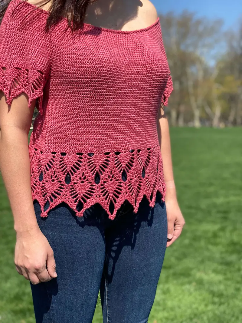 Crochet Kit - Tea Rose Top 2