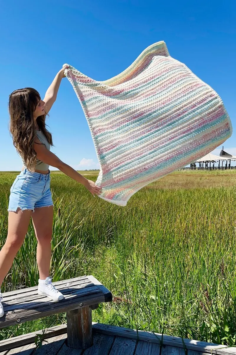 Crochet Kit - The Fairy Floss Throw 1