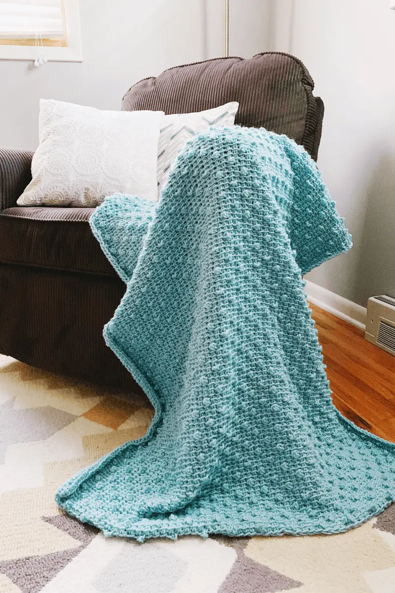 Crochet Kit - The Kingston Bobble Blanket 1