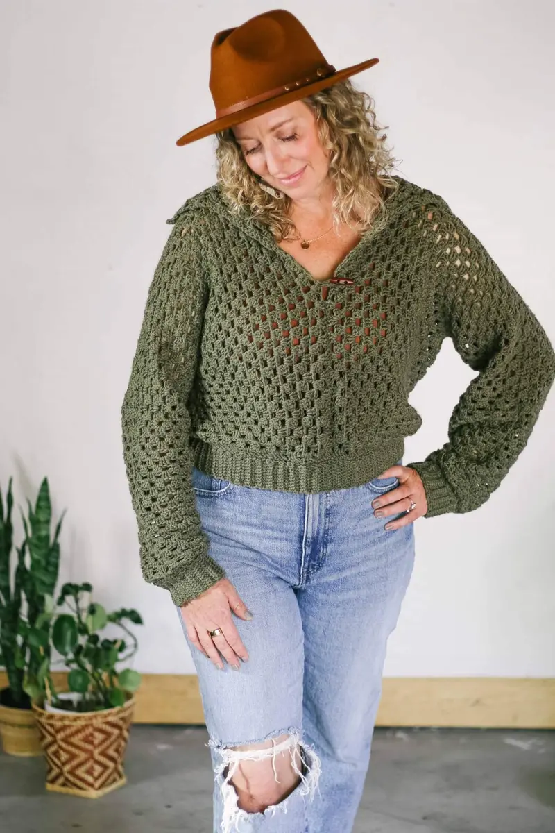 Crochet Kit - The Moss Sweater 1