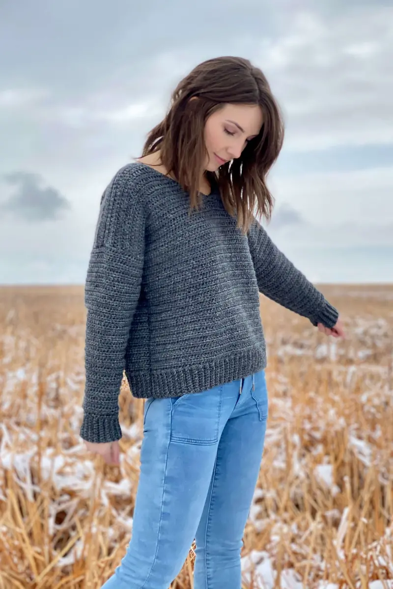 Crochet Kit - The Pemberley Pullover 1