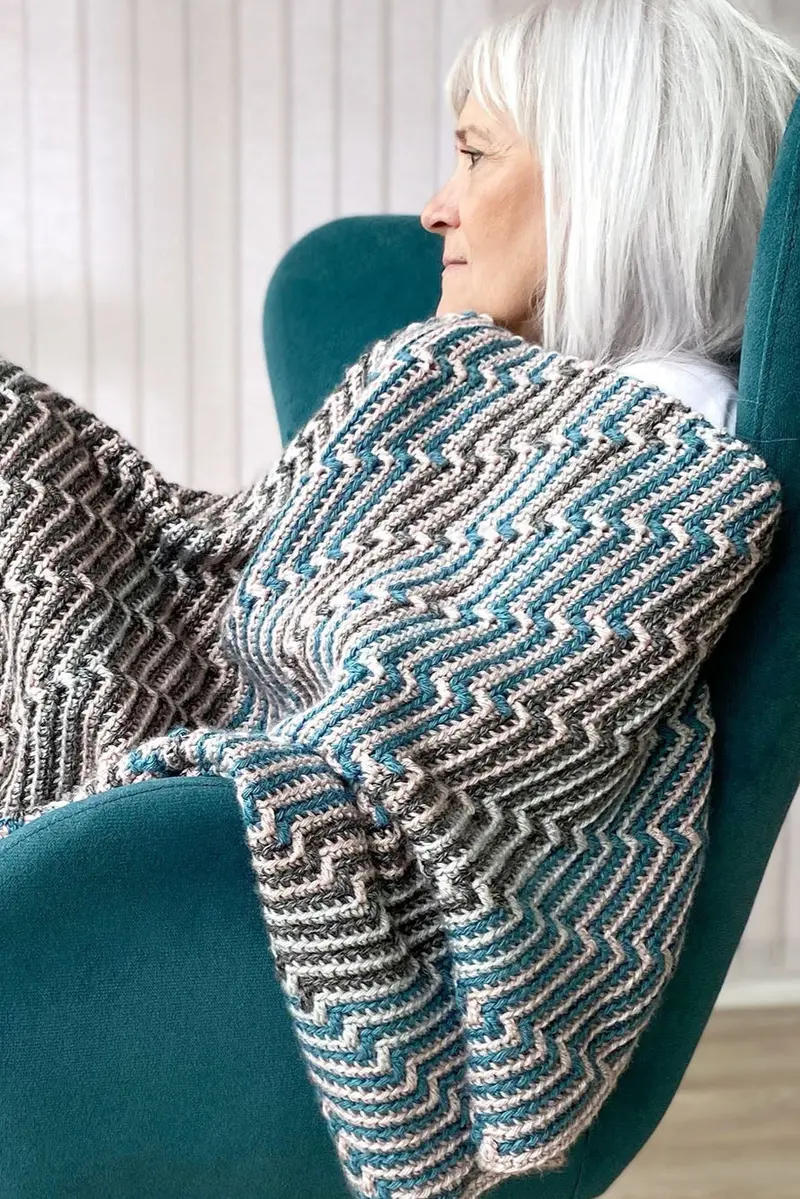 Crochet Kit - The Seasons Mosaic Throw 1