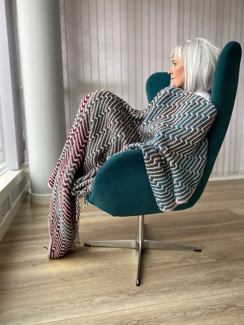 Crochet Kit - The Seasons Mosaic Throw 2