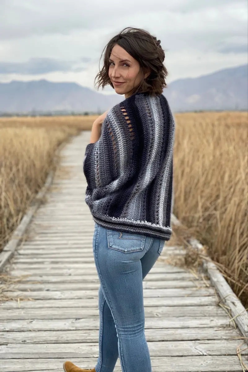 Crochet Kit - The Skyscape Shrug 1