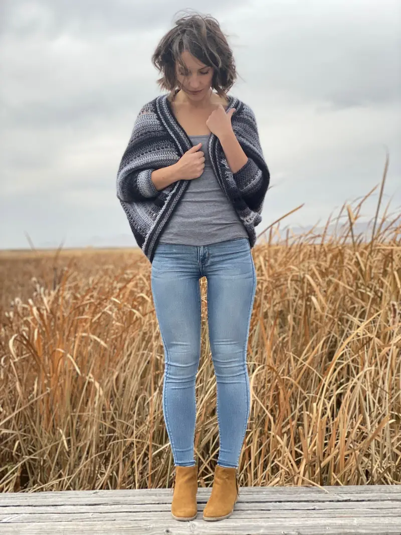 Crochet Kit - The Skyscape Shrug 2