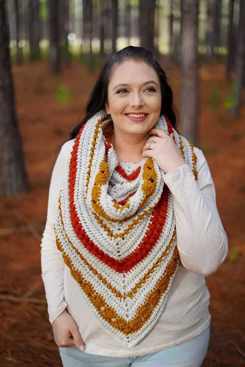 Crochet Kit - The Tranquility Scarf 1