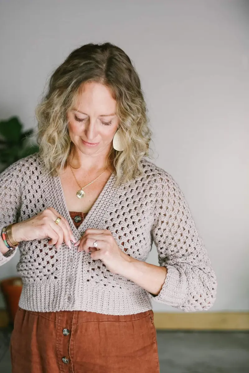 Crochet Kit - The Zinnia Cardigan 2