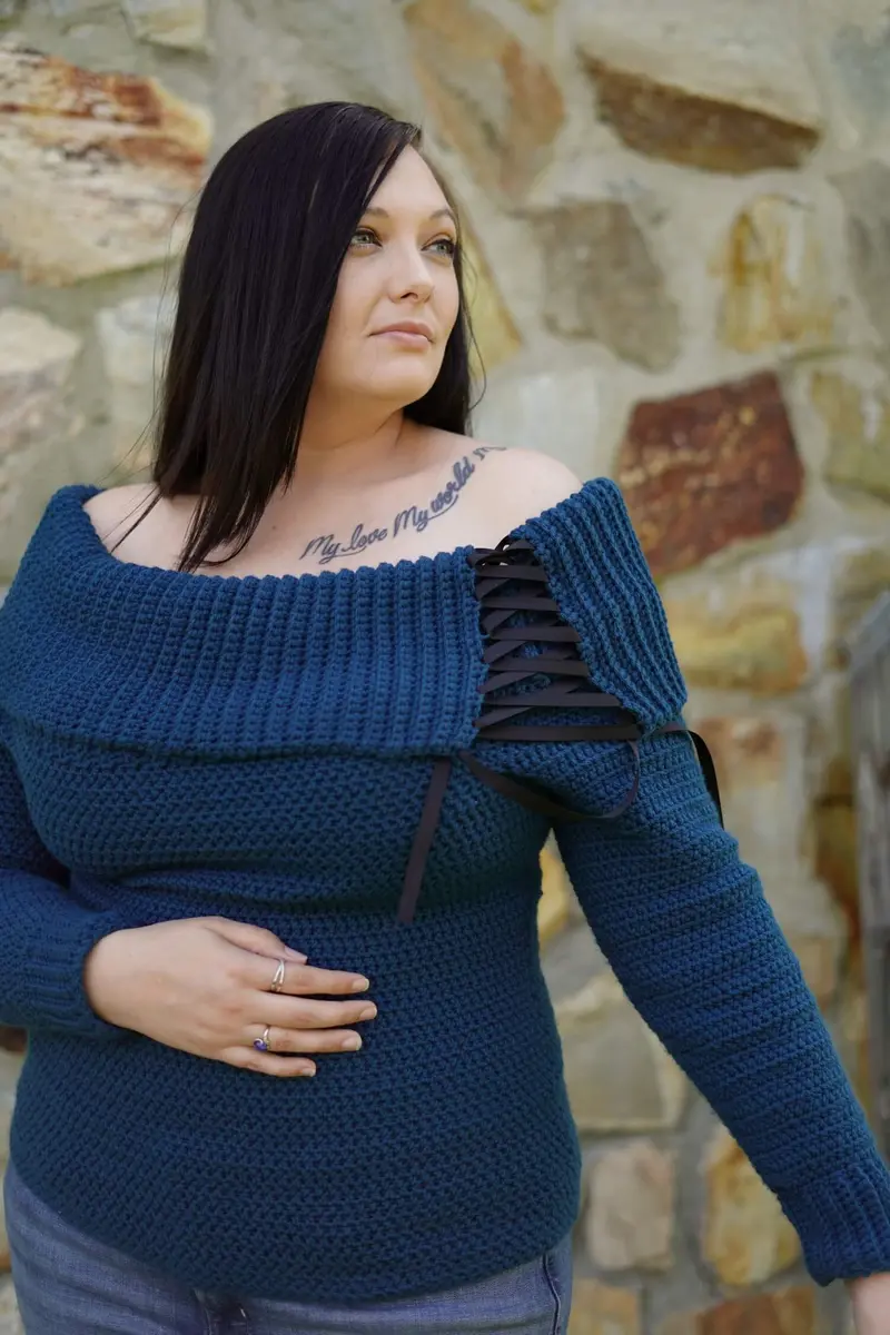 Crochet Kit - Tied And True Pullover 1